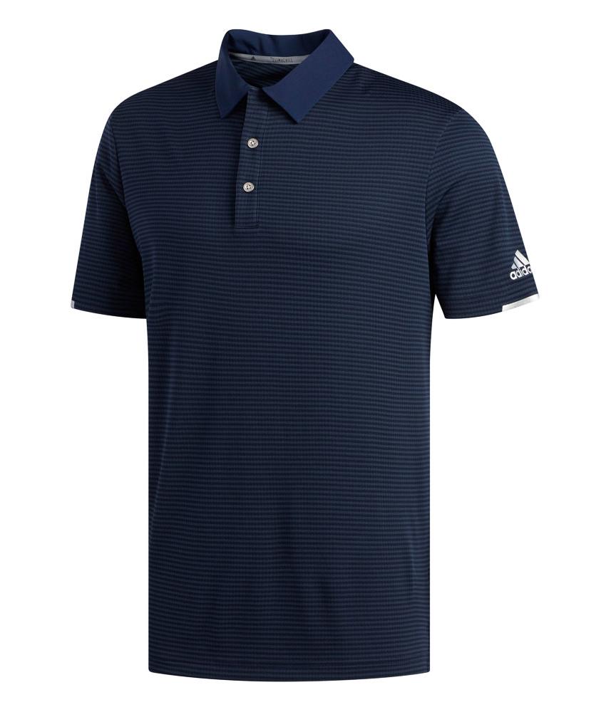 adidas Mens ClimaChill Tonal Stripe Polo Shirt 2019