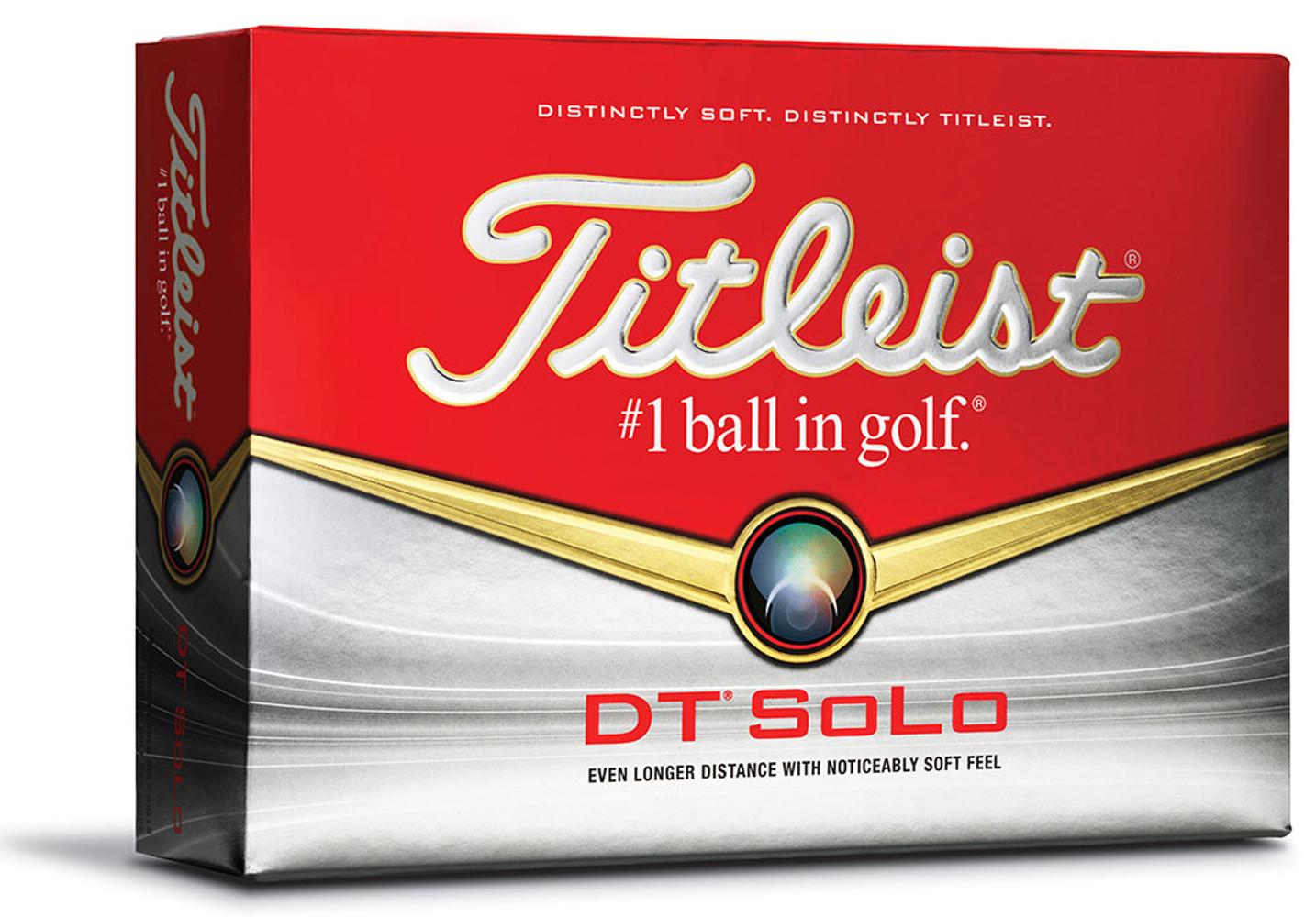 Titleist DT Solo White Golf Balls (12 Balls)