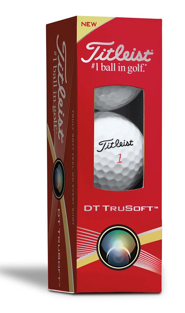 Titleist DT TruSoft White Golf Balls (12 Balls) Logo Overrun