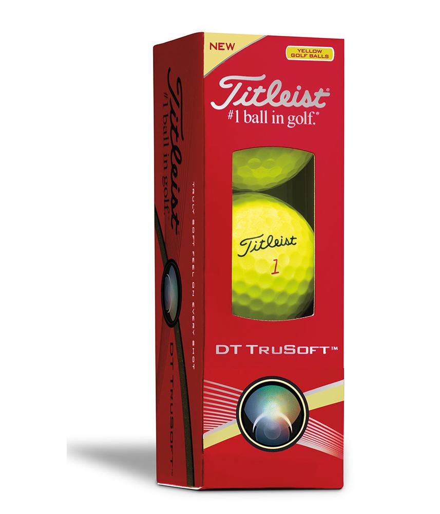 Titleist DT TruSoft Yellow Golf Balls (12 Balls) 2016