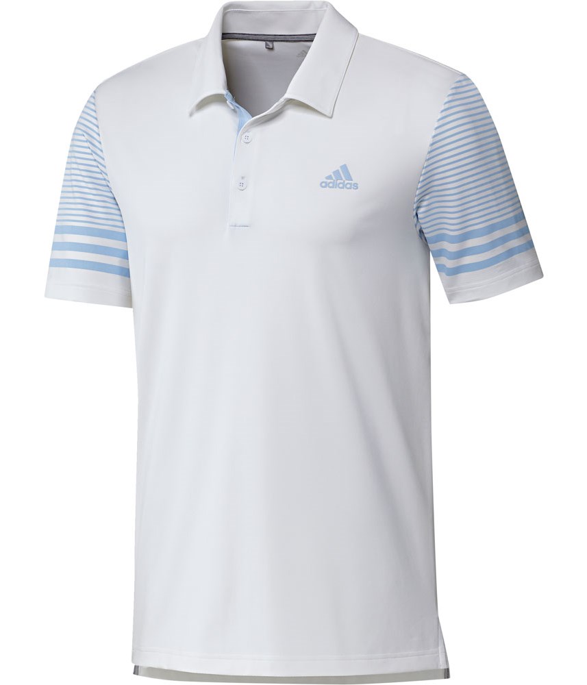 adidas Mens Ultimate Gradient Sleeve Polo Shirt - Golfonline