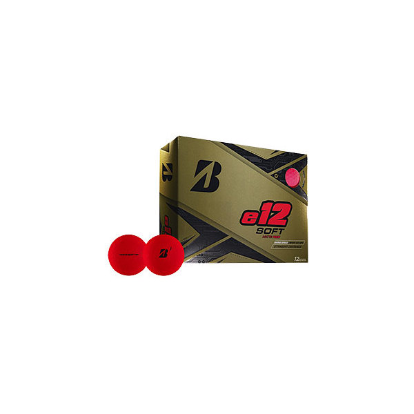 Bridgestone e12 Soft Matt Red Golf Balls (12 Balls)