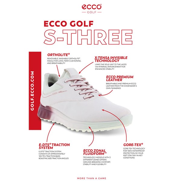 tidligere ciffer ignorere Ecco Ladies S-Three Golf Shoes 2023 - Golfonline