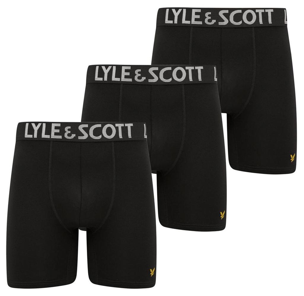 Lyle and Scott Mens Elton Microfiber Sports Boxer (3 Pack)