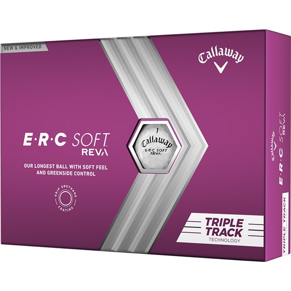 Logo Overrun - Callaway ERC Soft Reva Triple Track Golf Balls (12 Balls) 2023