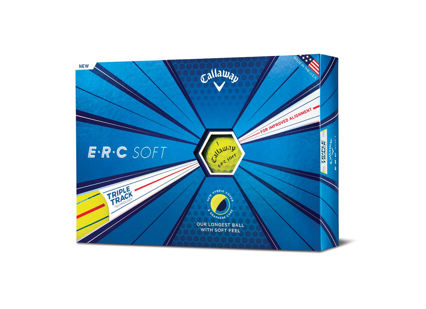 Callaway ERC Soft Triple Track Yellow Golf Balls (12 Balls)