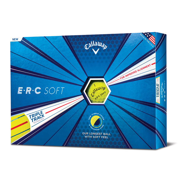 Callaway ERC Soft Triple Track Yellow Golf Balls (12 Balls)