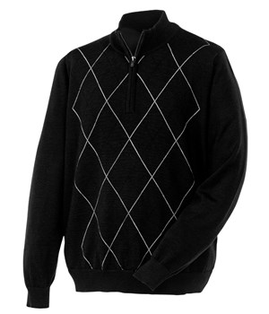 Argyle mens half 2025 zip fleece