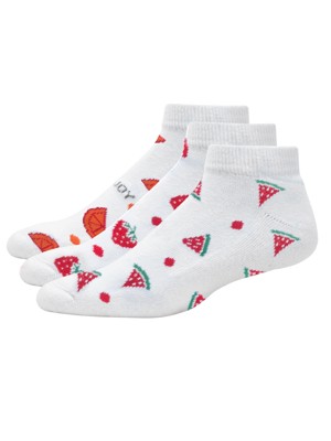 FootJoy Ladies ComfortSof Fruit Sportlet 3 pairs Socks