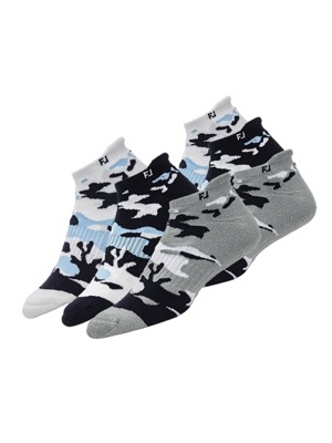 FootJoy Mens ProDry Roll Tab Camo Socks - 6 Pairs