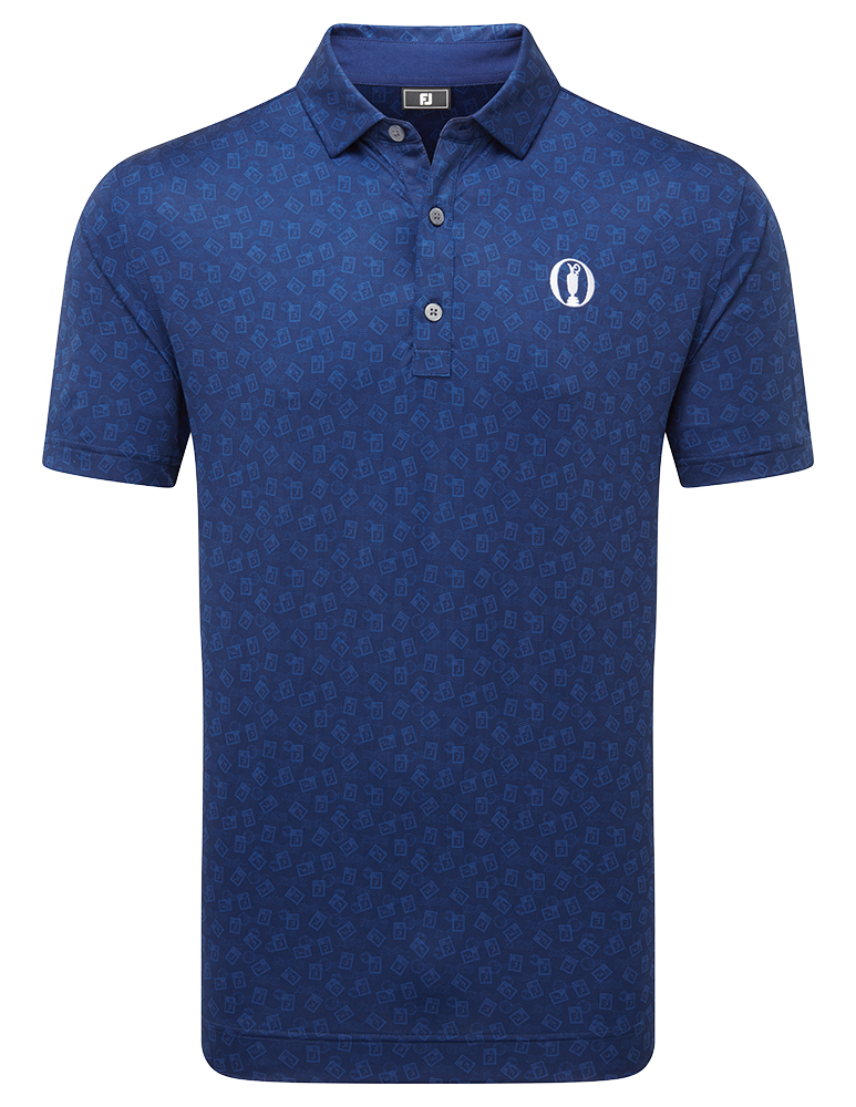 Limited Edition - FootJoy Mens Postage Stamp Print Lisle Polo Shirt ...