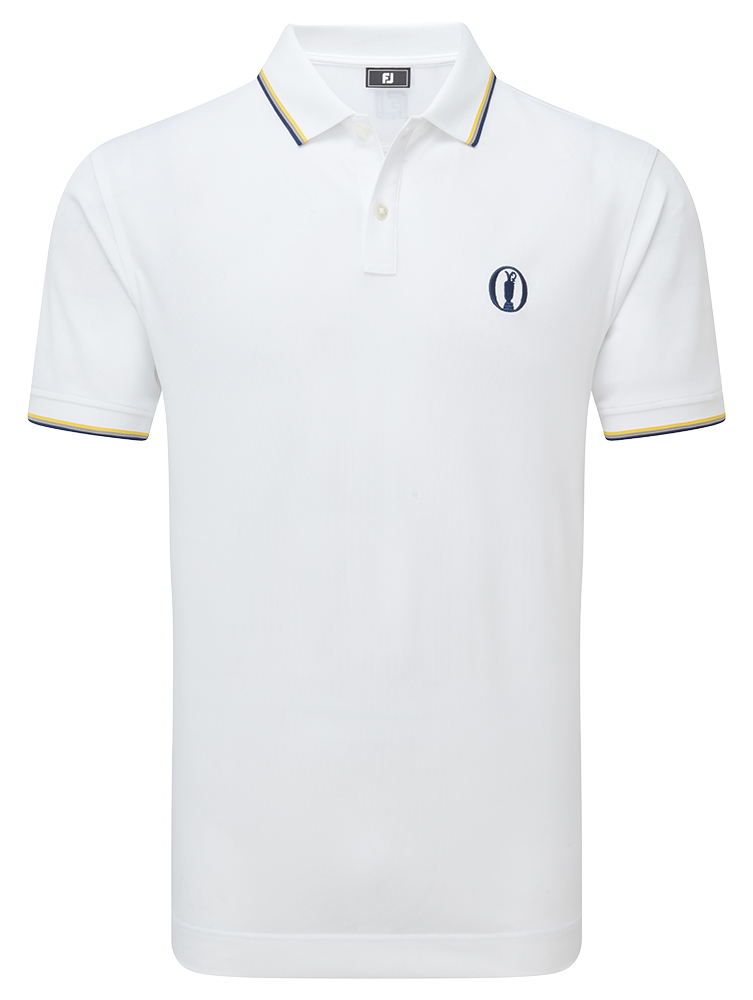 Limited Edition - FootJoy Mens Solid Trim Pique Polo Shirt - The 152nd ...