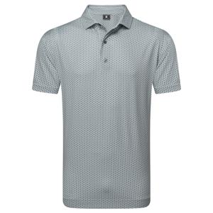 Footjoy Mens Houndstooth Geo Lisle Polo Shirt