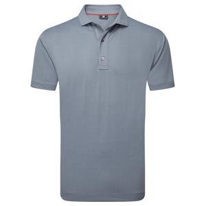 FootJoy Mens Etched Texture Print Lisle Golf Polo Shirt - SALE