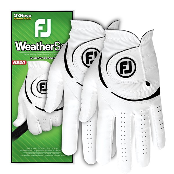 FootJoy Mens WeatherSof Golf Gloves (2 Pack)