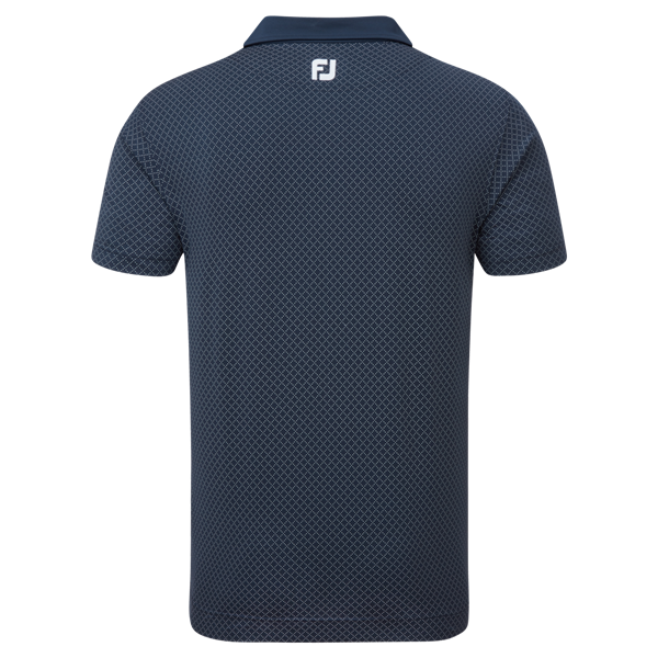 FootJoy Mens Diamond Dot Print Lisle Polo Shirt