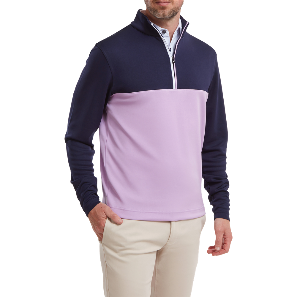 FootJoy Mens Colour Block Chill-Out HZ Pullover - Golfonline