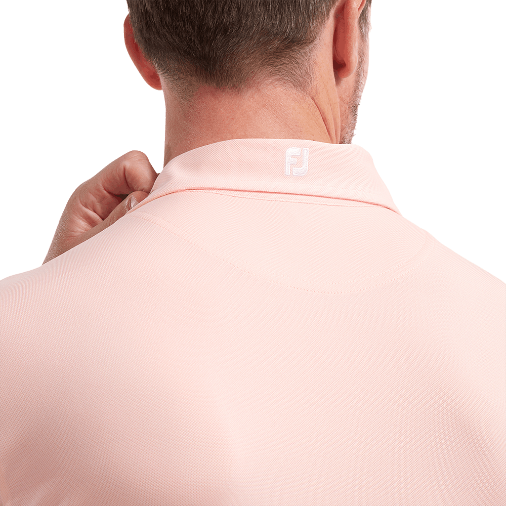 FootJoy Stretch Pique Solid Athletic Polo Shirt Yellow