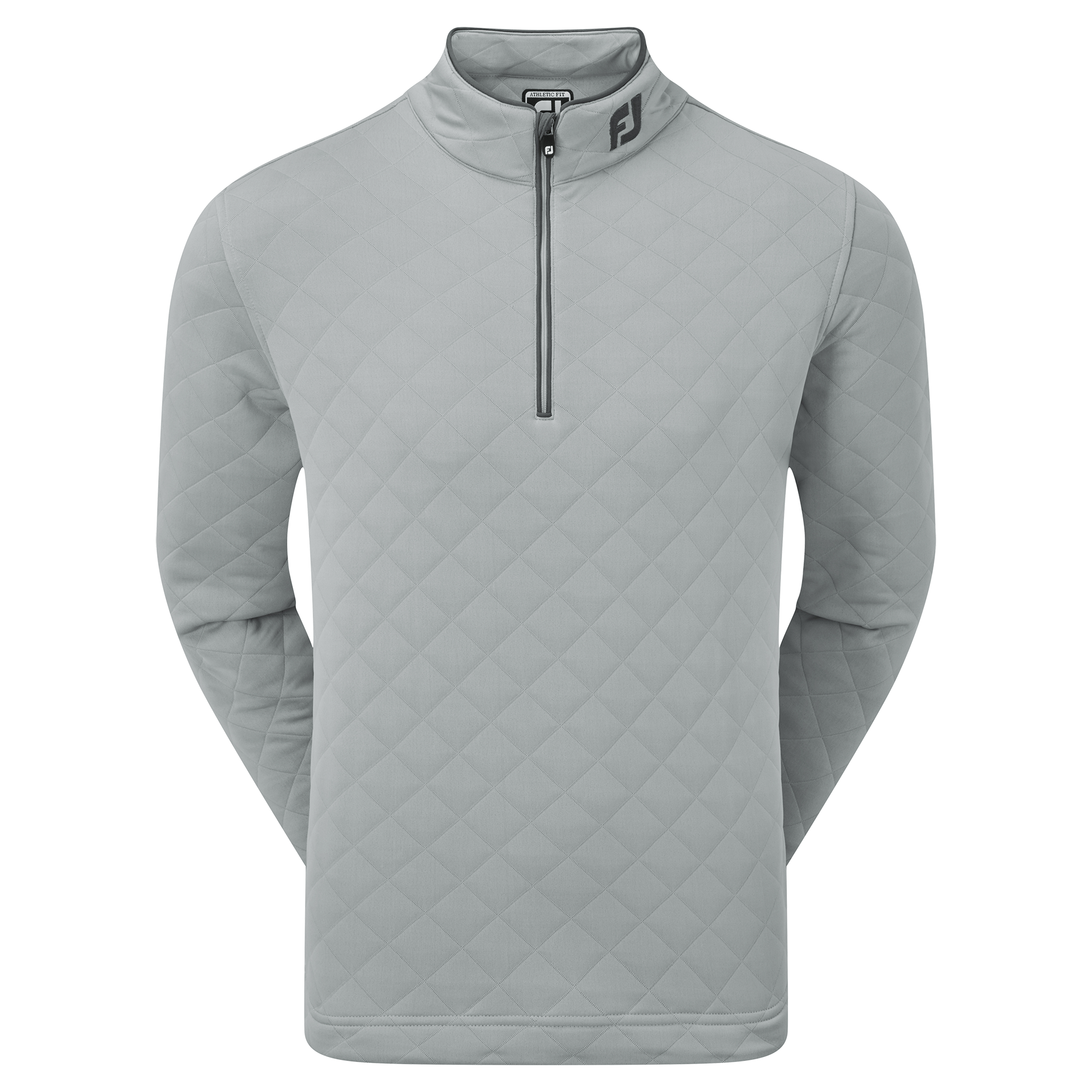 FootJoy Diamond Jacquard Chill-Out Mens Midlayer Grey/Charcoal XL