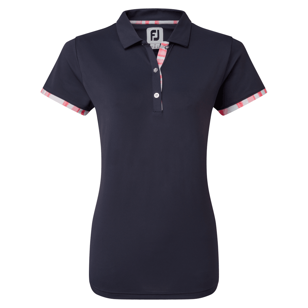 FootJoy Ladies Watercolour Trim Pique Polo Shirt