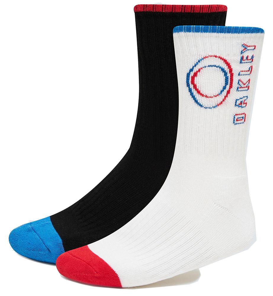 Oakley Mens Match Ellipse Socks (2 Pairs)