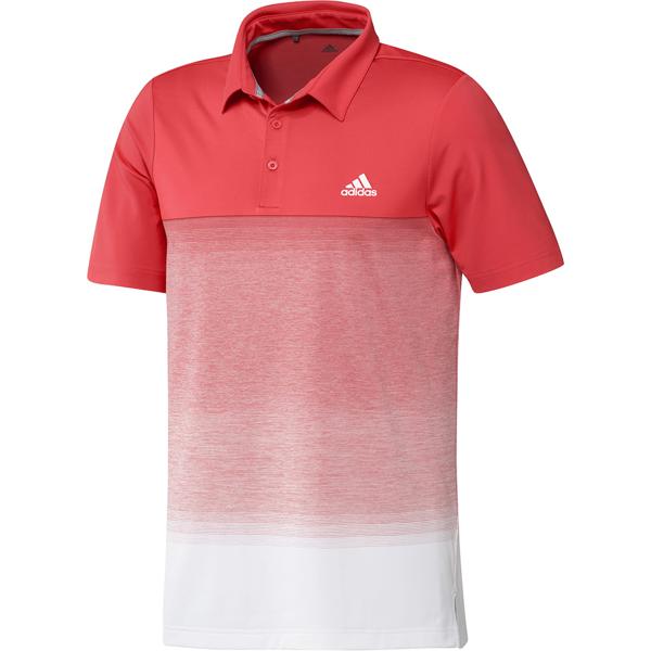 adidas mens pink golf shirt