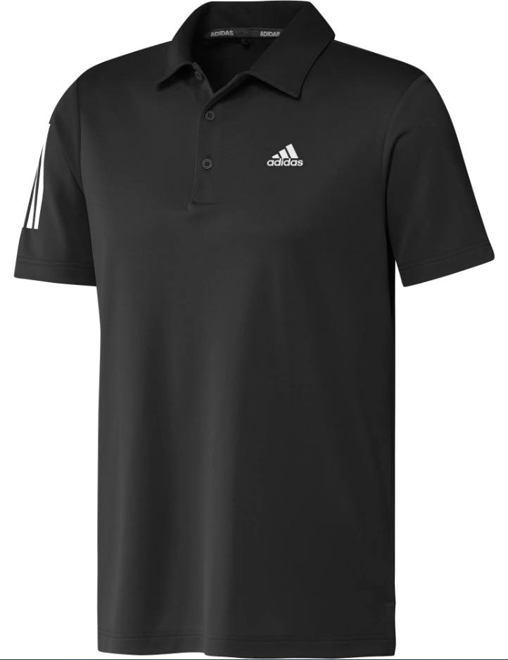 adidas black golf shirt