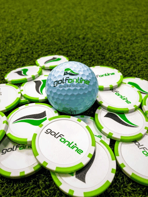 GolfOnline Logo - Poker Chip Ball Marker