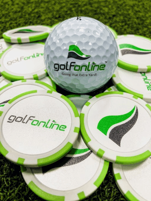 GolfOnline Logo - Poker Chip Ball Marker