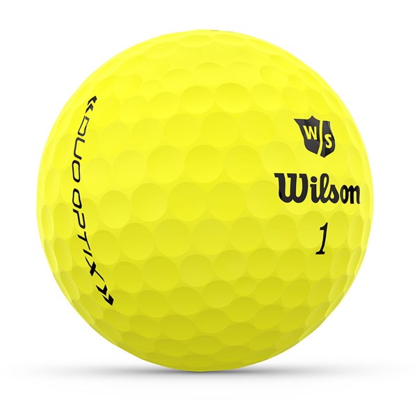 Wilson Duo Optix Yellow Golf Balls (12 Balls) - Golfonline