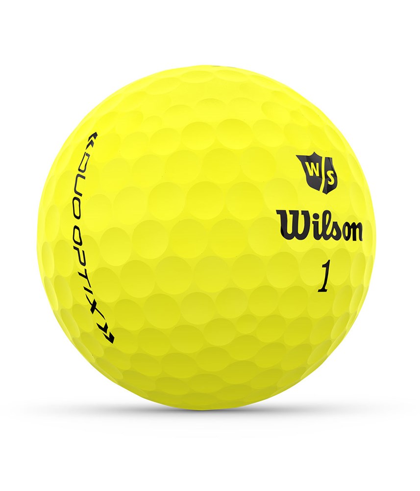 Wilson Duo Optix Yellow Golf Balls (12 Balls) - Golfonline