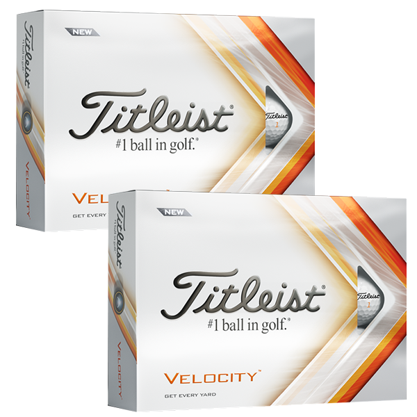 Titleist Velocity White Double Dozen Golf Balls (12 Balls) - Prior Gen