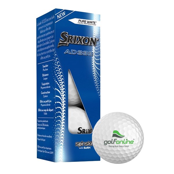 GolfOnline Logo - Srixon AD333 Golf Balls (3 Ball Sleeve)