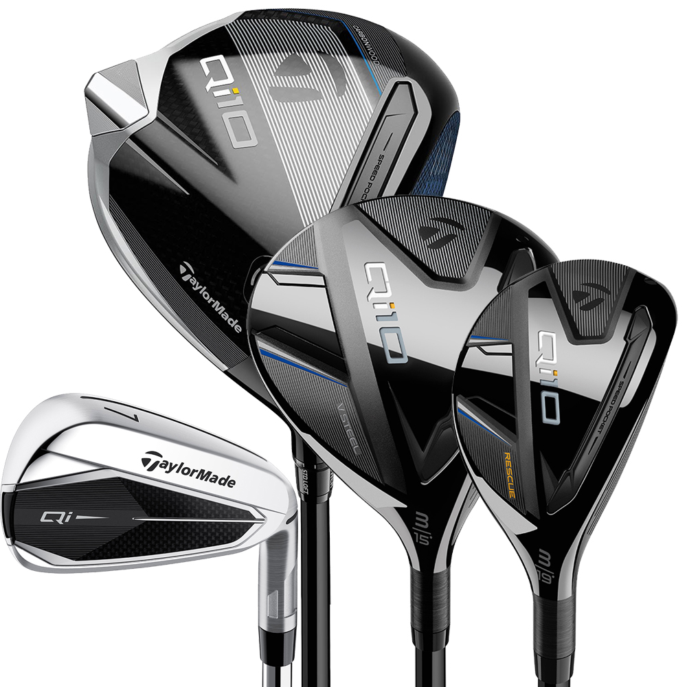 TaylorMade Qi10 9-Piece Golf Set (Steel/Graphite) - Golfonline