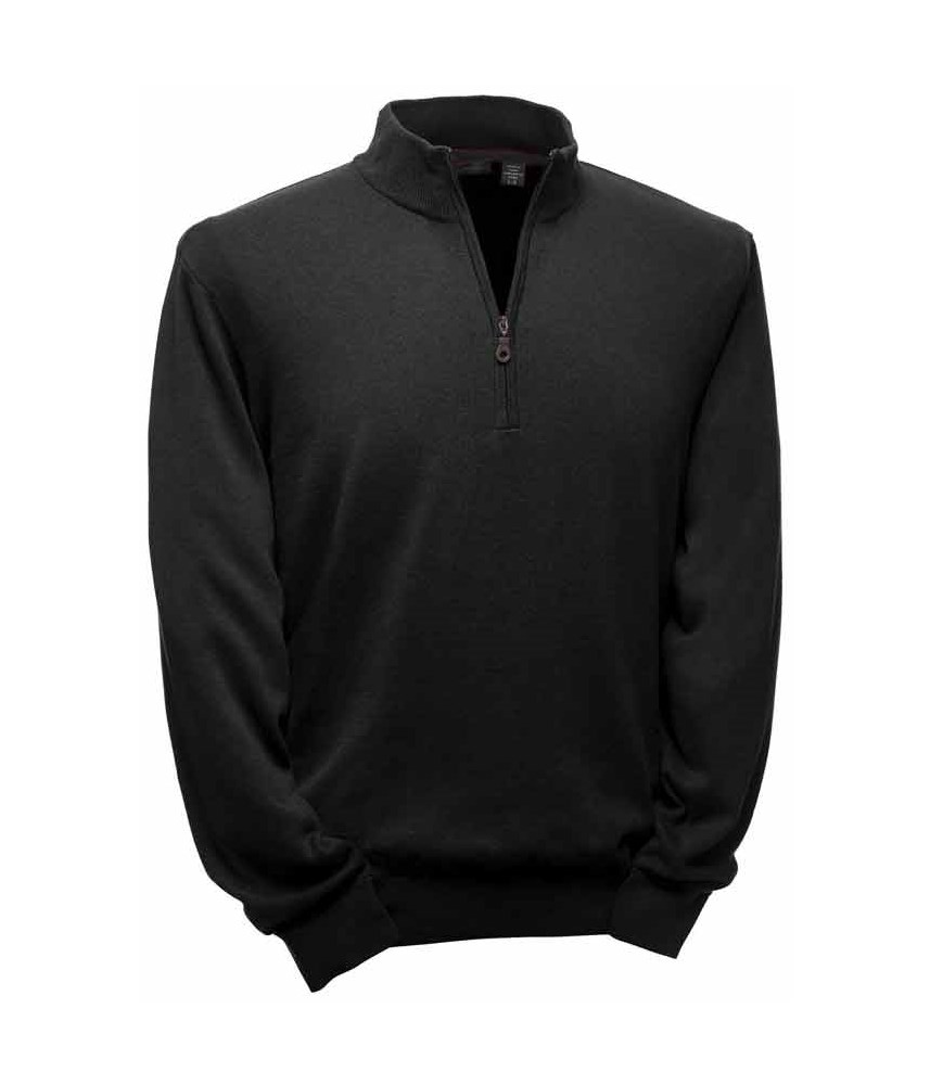 Greg Norman Mens Lined Pima Zip Sweater - Golfonline