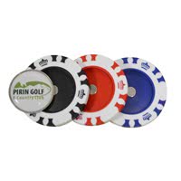 Poker Chip with Magnetic Ball Marker+ 3D Decal Logo - Personalised