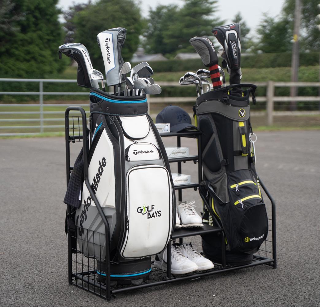 GolfBays Dual Golf Bag Display Organiser
