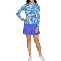 Tail Ladies Analexa Long Sleeve Polo - Electric Jungle