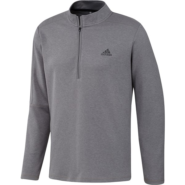 adidas Mens Three Stripe 1/4 Zip Pullover Over - Logo on Left Chest