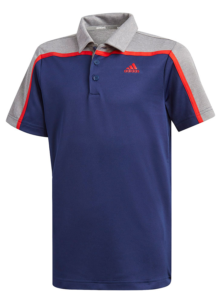 adidas Boys Colour Block Polo Shirt - Golfonline