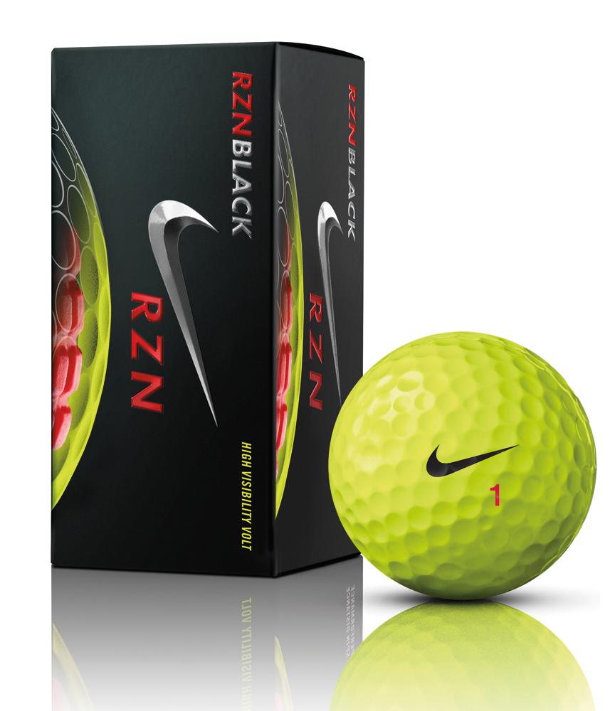 Nike RZN Black Volt Golf Balls (12 Balls) 2015
