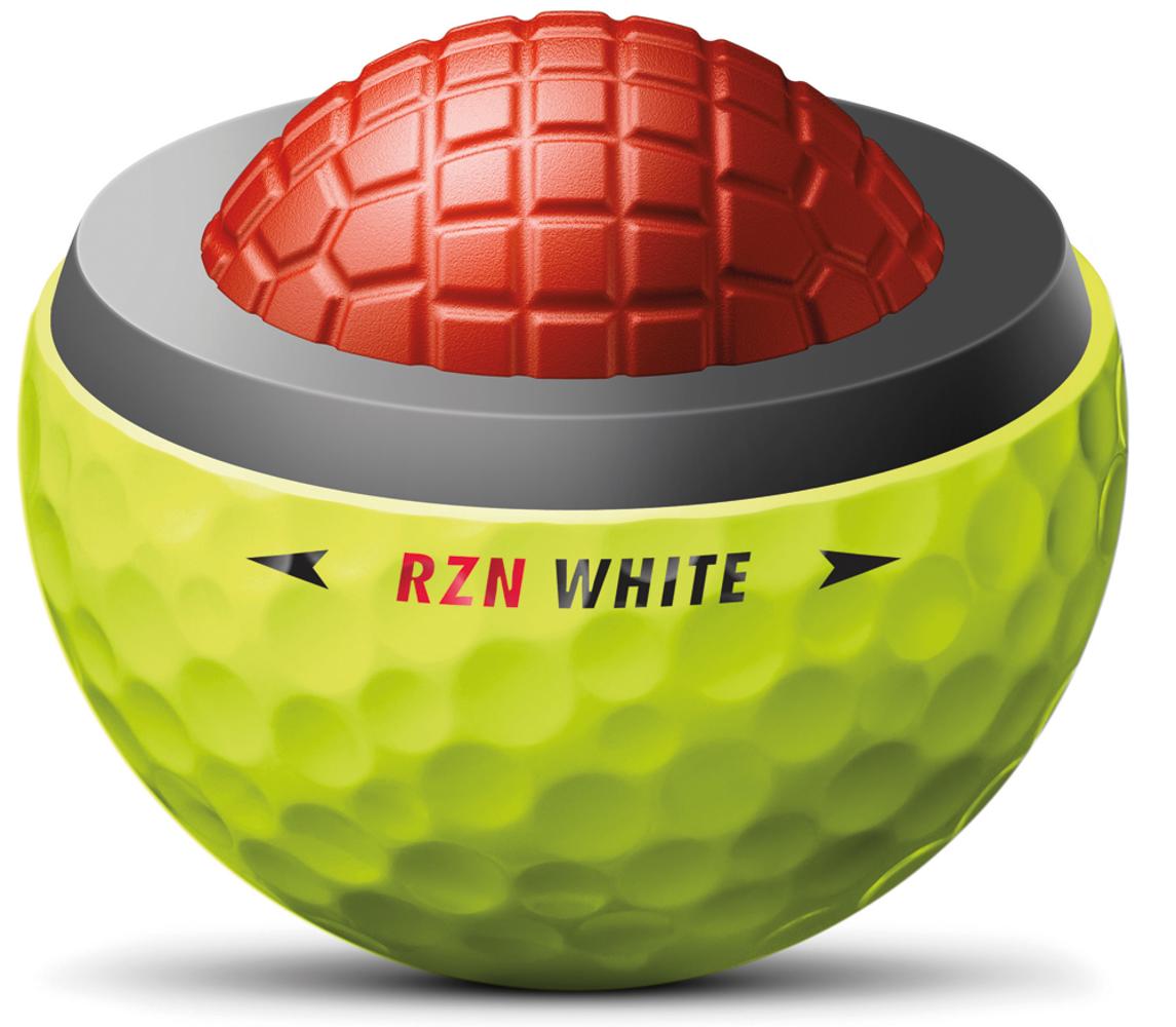 Nike RZN White Volt Yellow Golf Balls (12 Balls) 2015