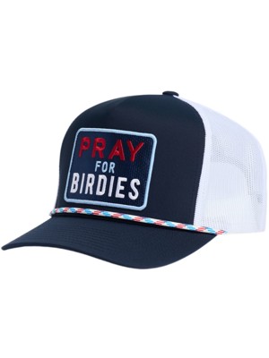 G/FORE Mens Pray For Birdies Retro Mid Trucker Hat