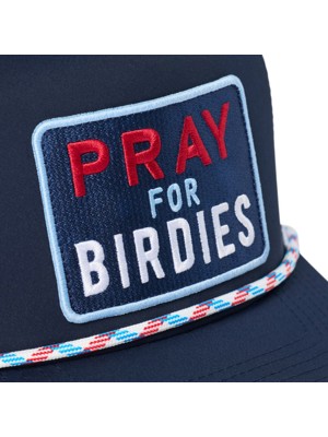 G/FORE Mens Pray For Birdies Retro Mid Trucker Hat