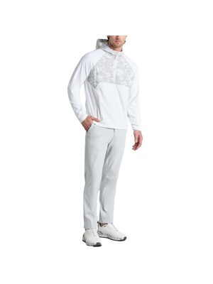 G/FORE Mens Hybrid 1/4 Zip Hooded Pullover