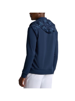 G/FORE Mens Camo Brushed Back Tech Terry Quarter Zip Hoodie