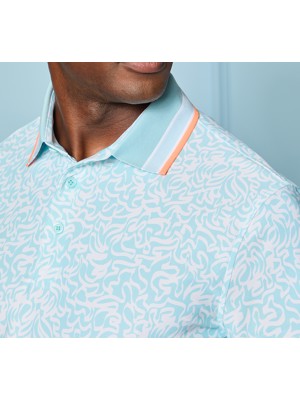 G/FORE Mens Scribble Tech Jersey Polo Shirt - SALE