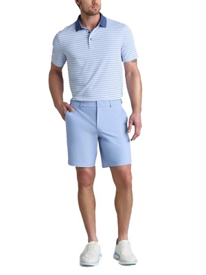 G/FORE Mens Herringbone Stripe Tech Jersey Polo Shirt - SALE