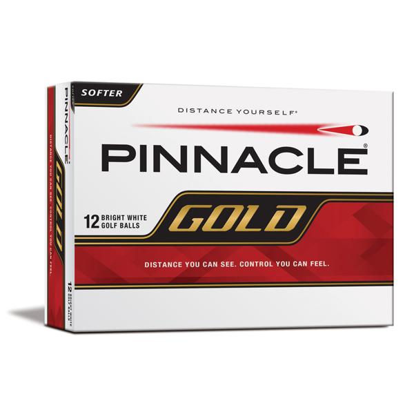 Pinnacle Gold Distance White Golf Balls (12 Balls) 2014