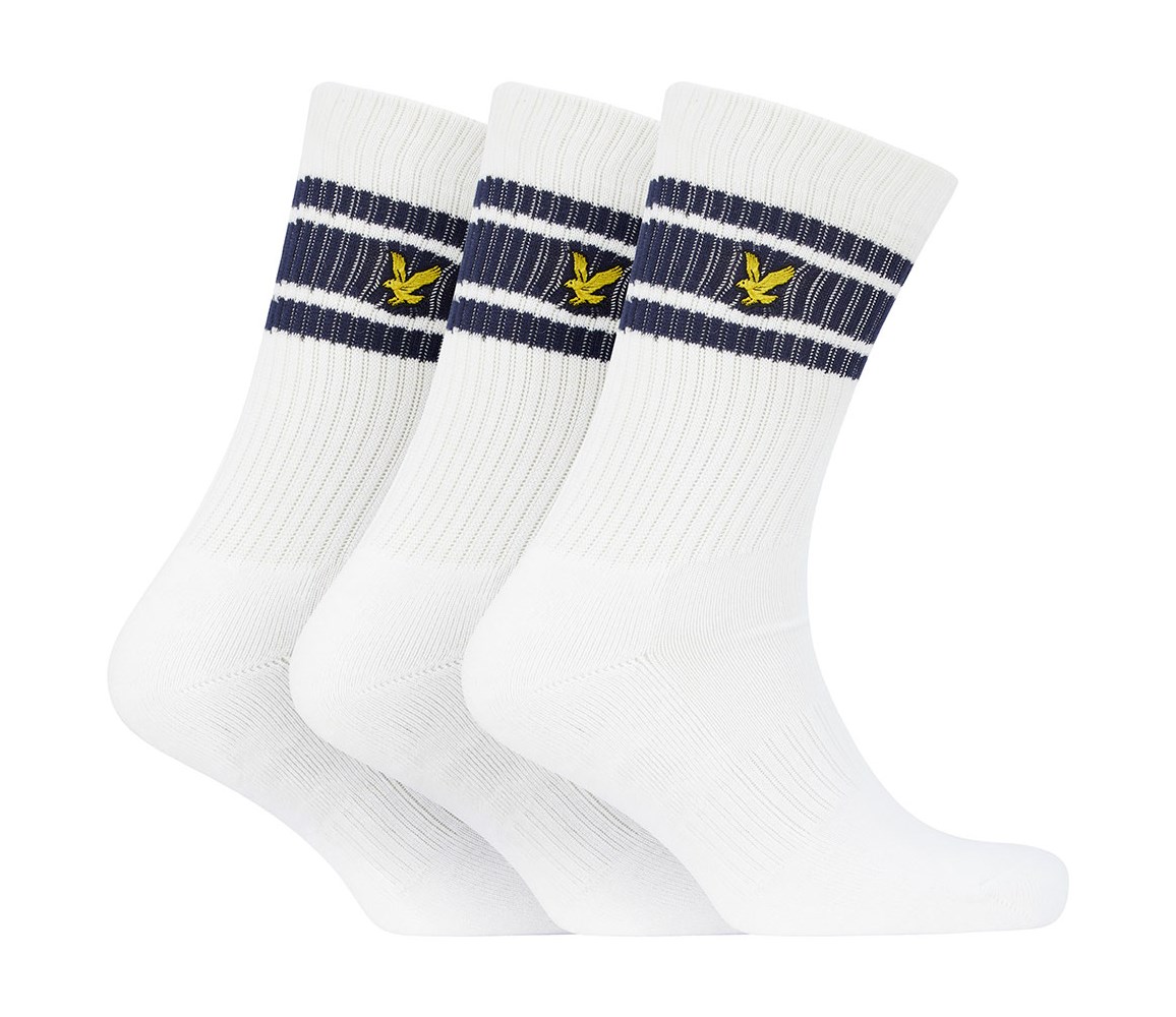 Lyle and Scott Mens Grant Stripe Sport Socks (3 Pairs) - Golfonline